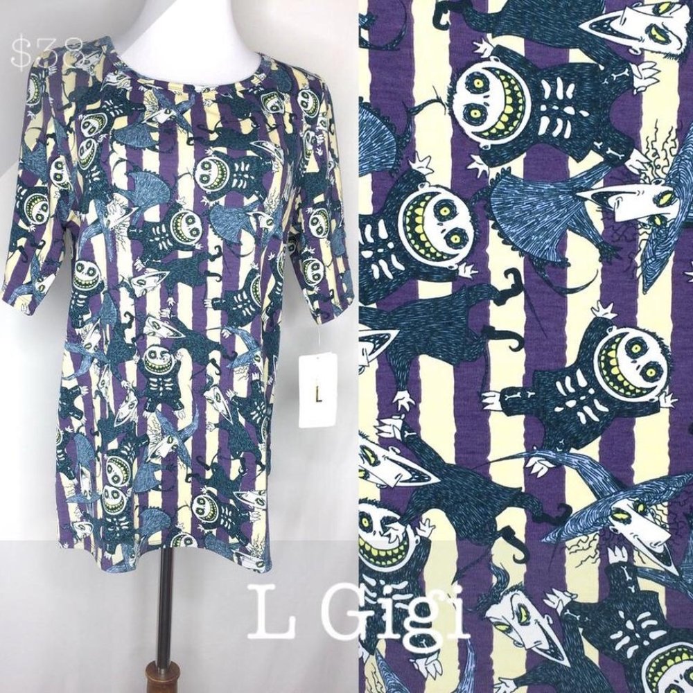 NWT Disney Lock, Shock, & Barrel NBC LuLaRoe Gigi
